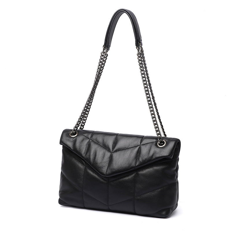 Women's Sheepskin Large Capacity Fashionable Korean Genuine Bags