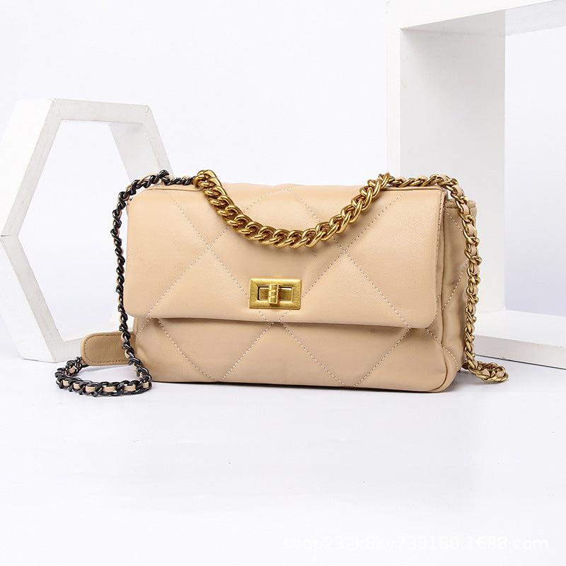 Women's All Sheepskin Classic Style Genuine Leather Crossbody Bags
