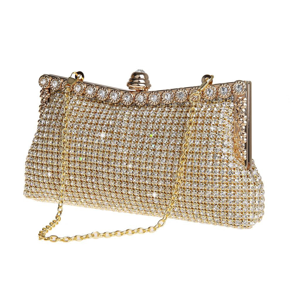 Rhinestone Hand-held Crystal Clutch Banquet Stylish Evening Bags