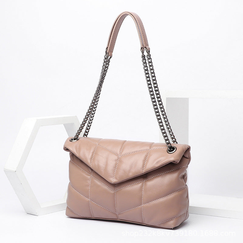 Women's Sheepskin Large Capacity Fashionable Korean Genuine Bags