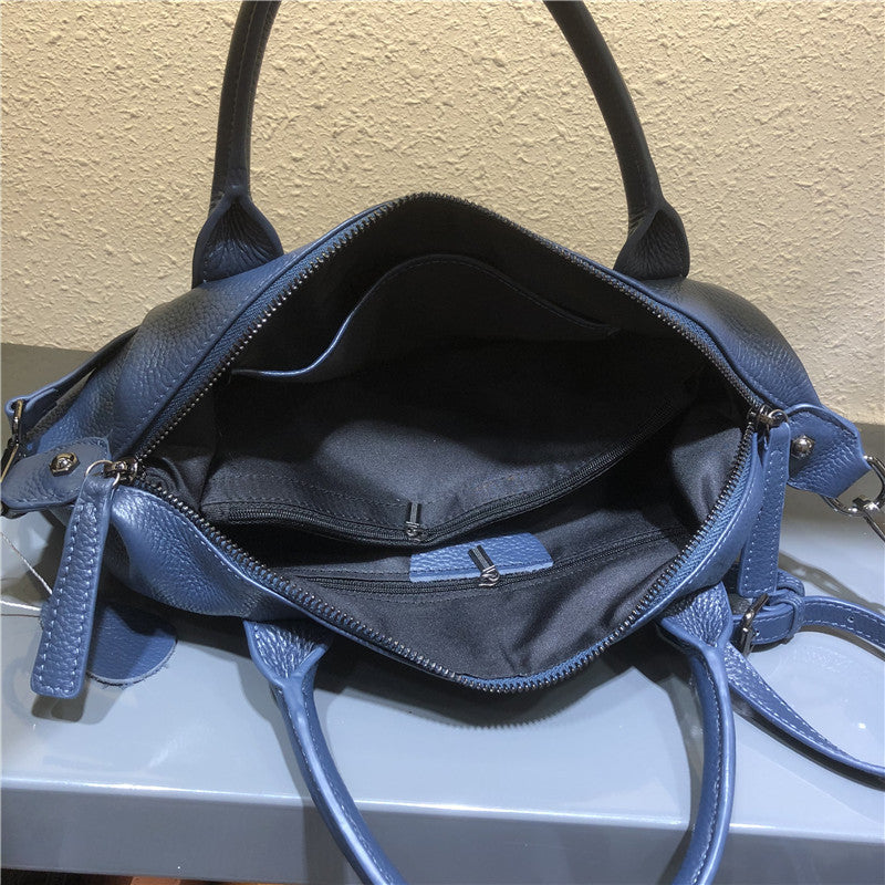 Women's First Layer Cowhide Leather Retro Style Shoulder Bags