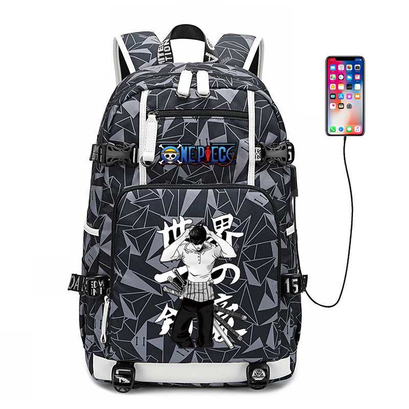 Women's & Men's & Peripheral White Beard Cartoon Luminous Backpacks