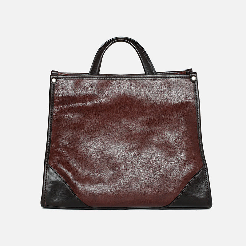 Women's Soft Leather Large Capacity Trendy Retro Handbags
