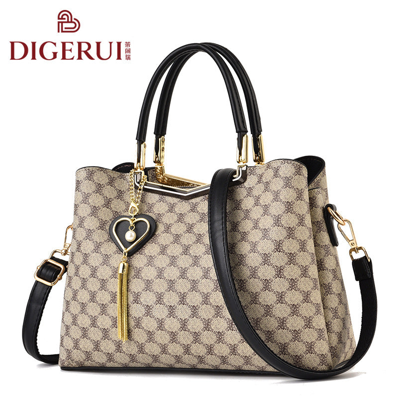 Women's Fashion Fashionable Large Capacity Portable Printed Handbags