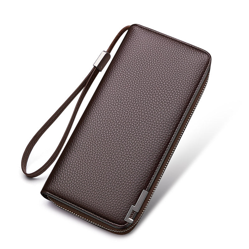 Men's Paul Genuine Leather Large Capacity Multiple Slots Card Holder