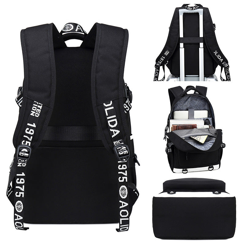 Men's Football Paris Luminous Large Capacity Backpacks