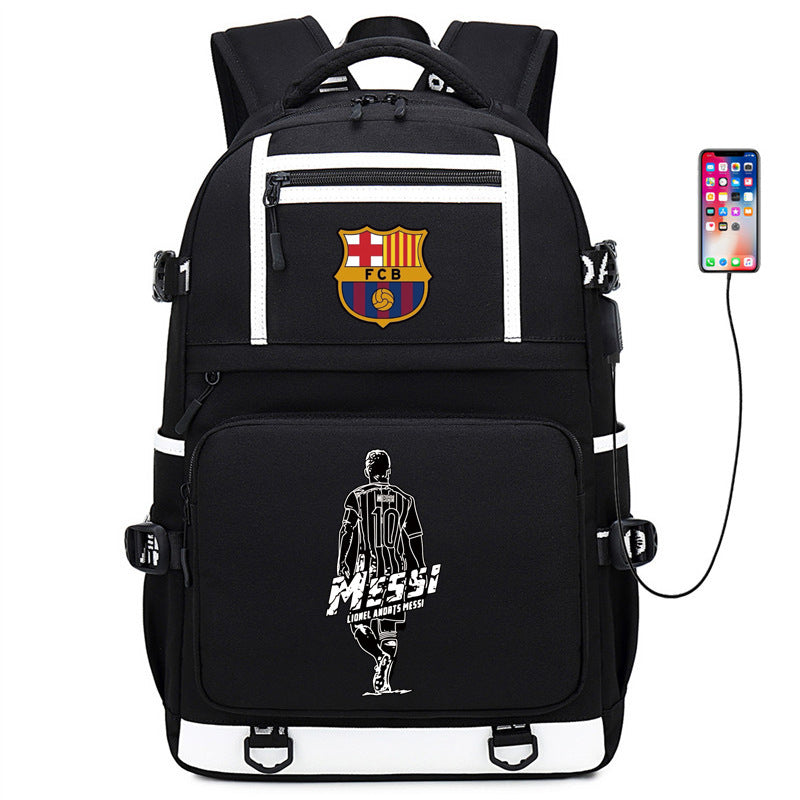 Men's Football Paris Luminous Large Capacity Backpacks