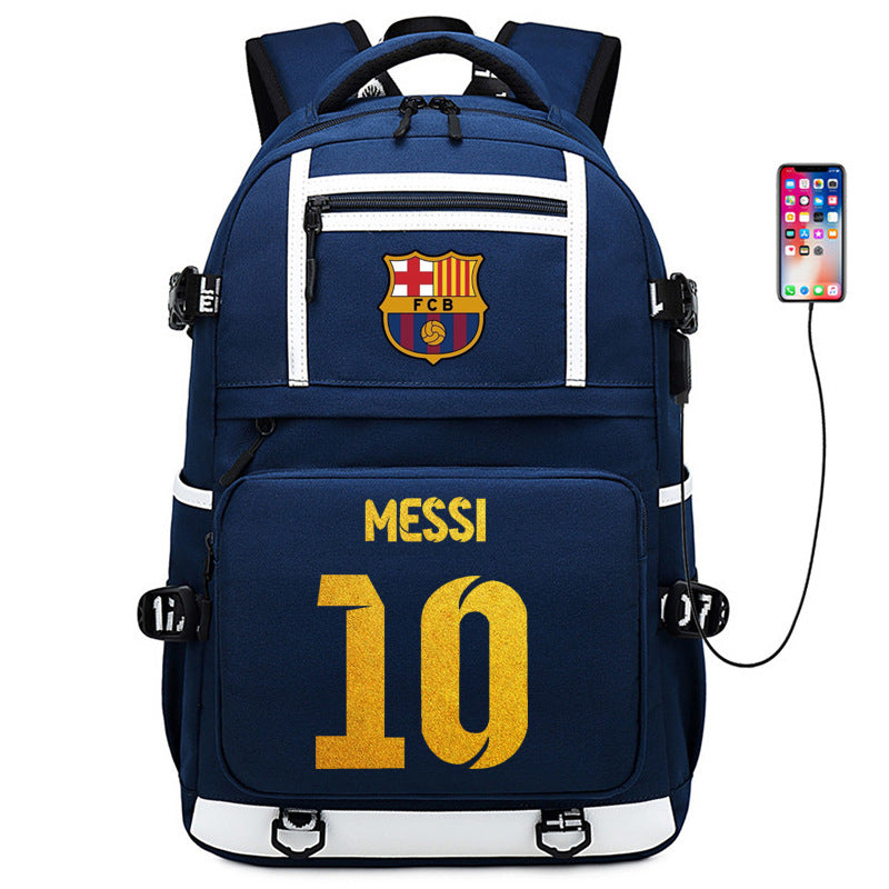 Men's Football Paris Luminous Large Capacity Backpacks