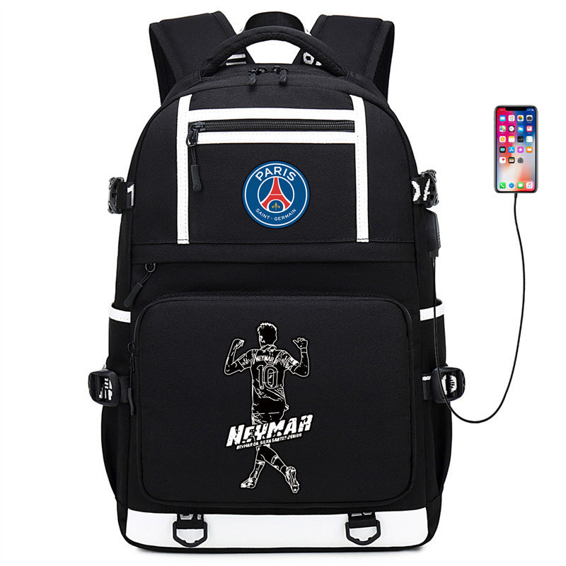 Men's Football Paris Luminous Large Capacity Backpacks