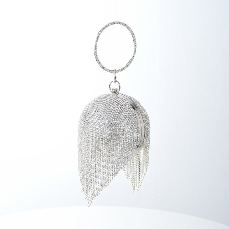 Full Diamond Tassel Ball Banquet Nightclub Evening Bags