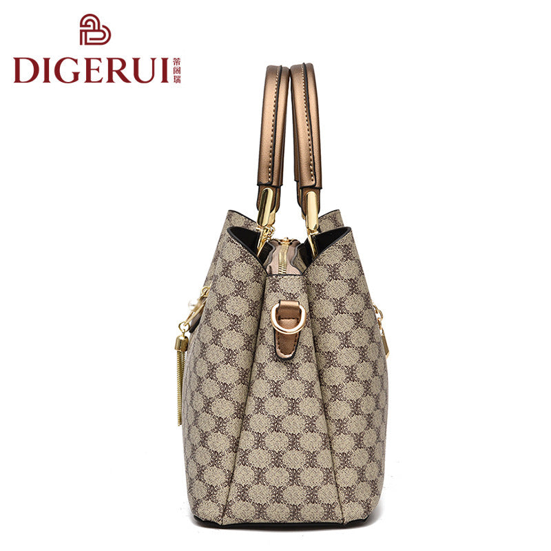 Women's Fashion Fashionable Large Capacity Portable Printed Handbags