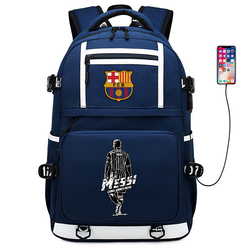 Men's Football Paris Luminous Large Capacity Backpacks
