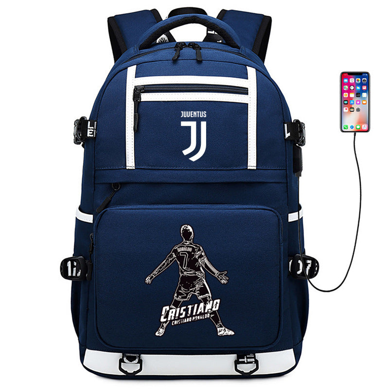 Men's Football Paris Luminous Large Capacity Backpacks