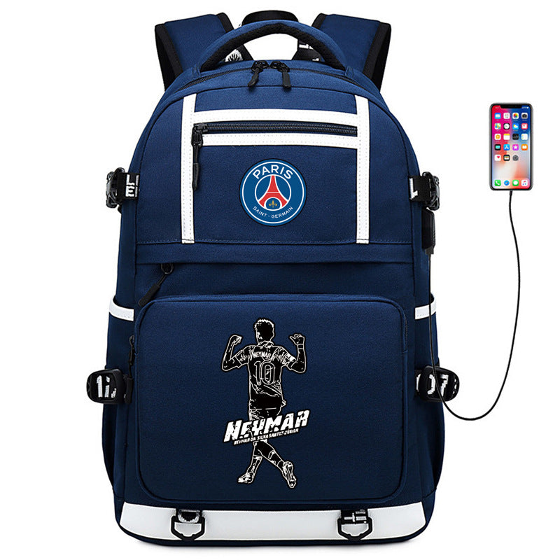 Men's Football Paris Luminous Large Capacity Backpacks