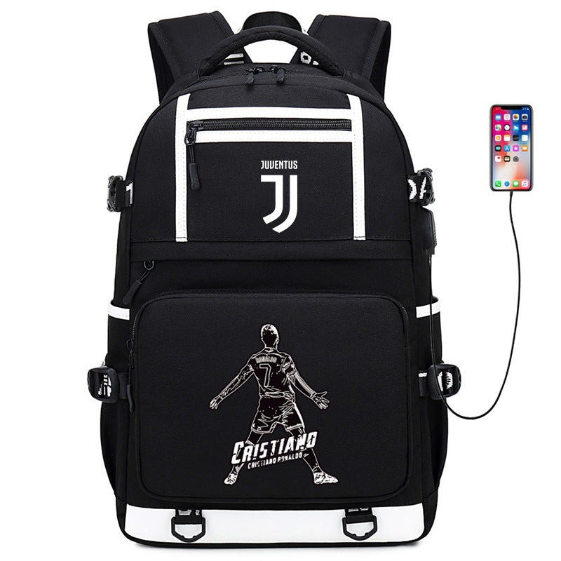 Men's Football Paris Luminous Large Capacity Backpacks