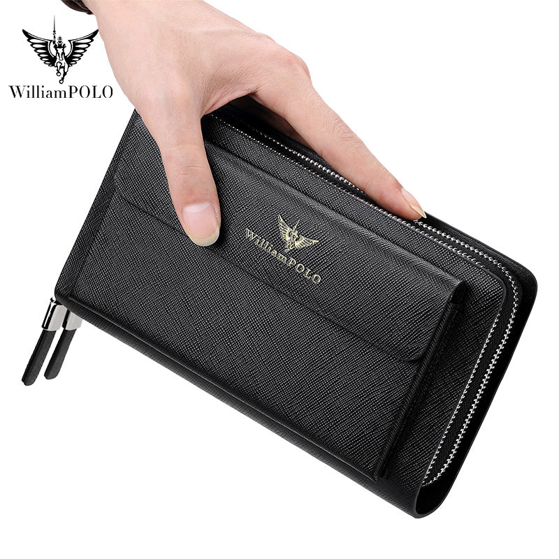 Men's Emperor Paul Genuine Leather Long Business Men's Handbags
