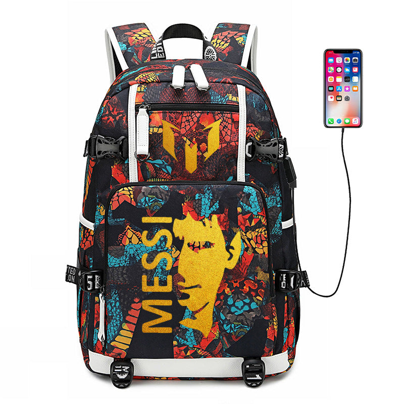 Massey Football Training Luminous Large Capacity Backpacks