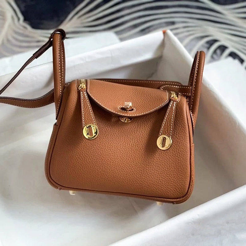 Mini Doctor Medical Box Light Luxury Lychee Pattern Crossbody Bags