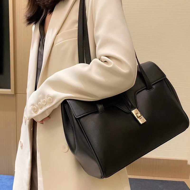 Women's Cow Leather Big Portable Underarm Shoulder Bags