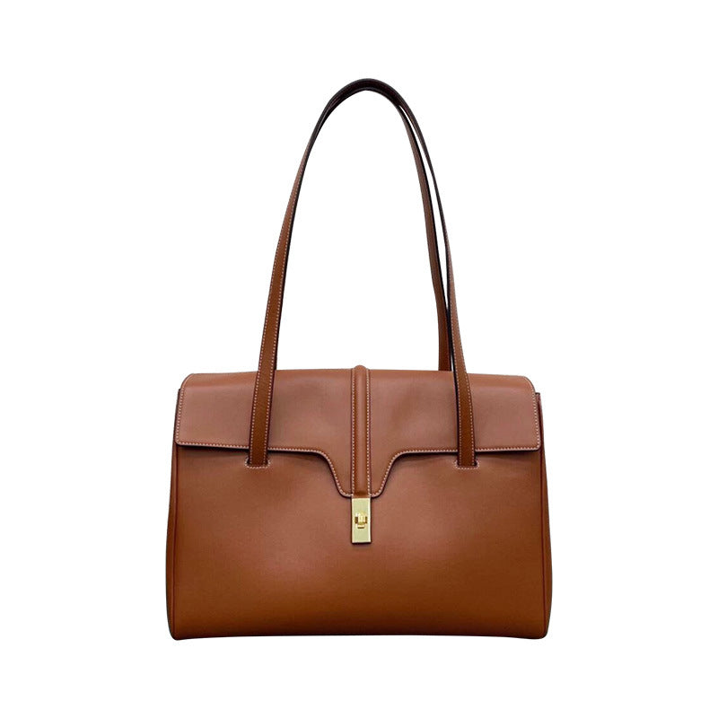 Women's Cow Leather Big Portable Underarm Shoulder Bags