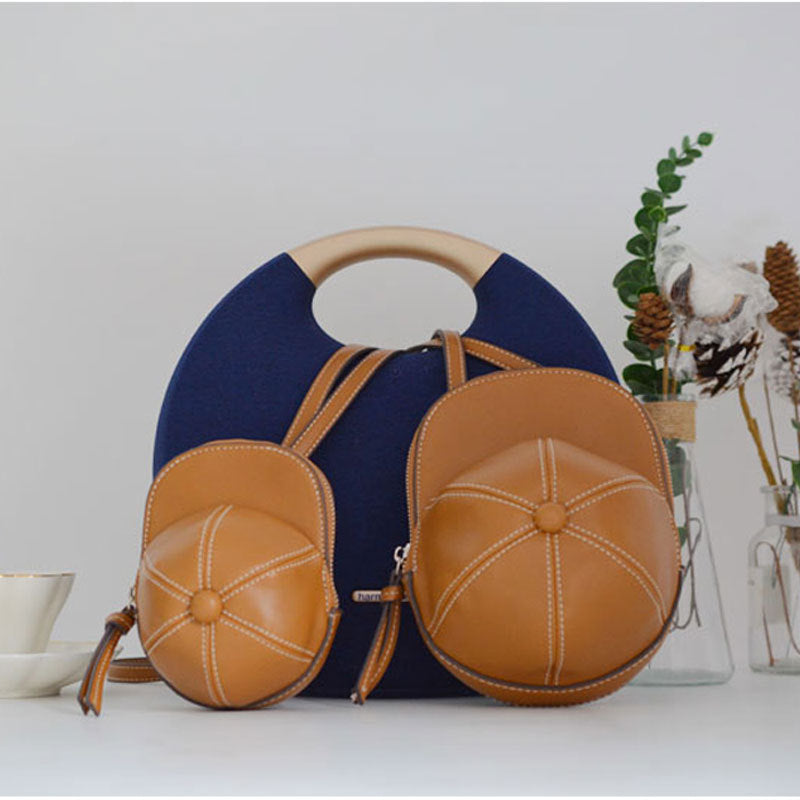 Women's Big Cousin Fashion Creative Cap For Crossbody Bags