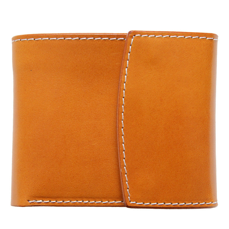 Men's Retro Short Genuine Leather First Layer Men's Wallets
