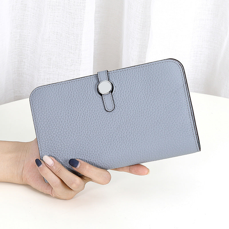 Women's Comfortable Genuine Leather Mobile Passport Ladies Wallets