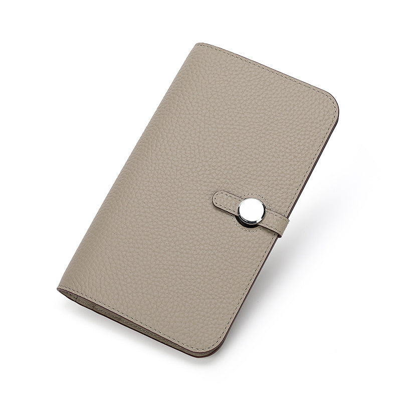 Women's Comfortable Genuine Leather Mobile Passport Ladies Wallets