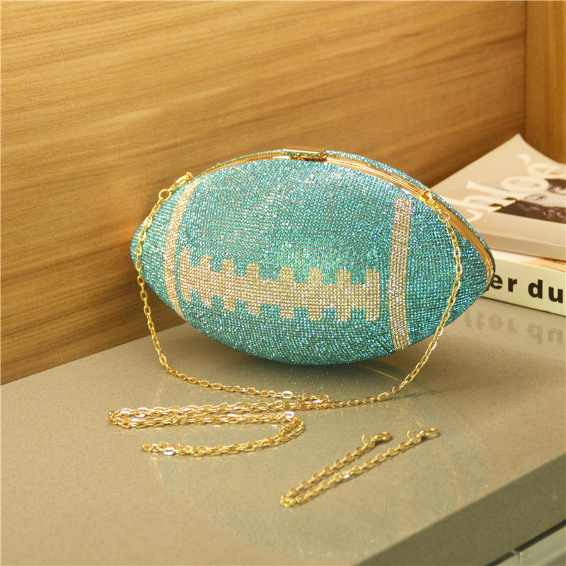 Women's Rhinestone Rugby Plastic Diamond Ball Party Evening Bags