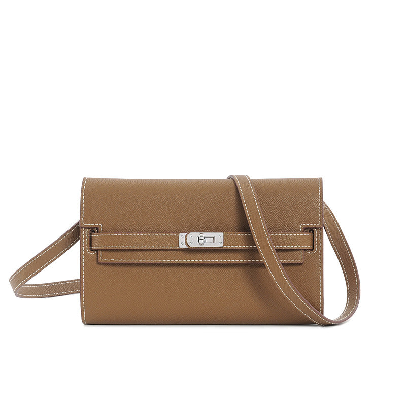 Women's Hand-held Kelly Genuine Leather One Commuting Bags
