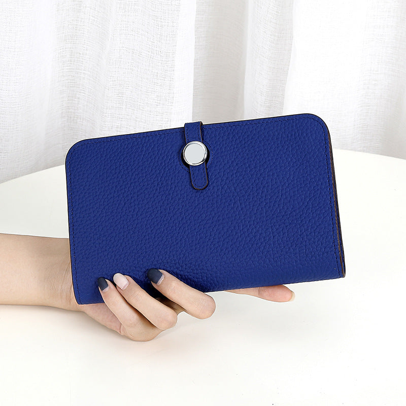 Women's Comfortable Genuine Leather Mobile Passport Ladies Wallets