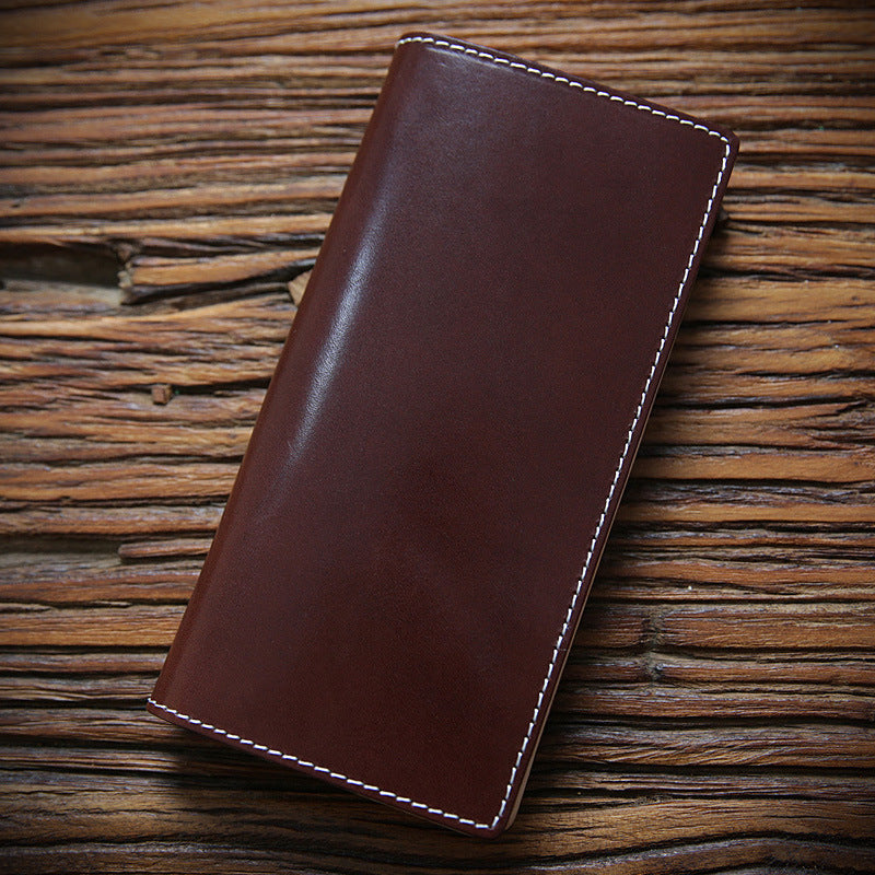 Men's Italian Long Genuine Leather First Layer Men's Wallets