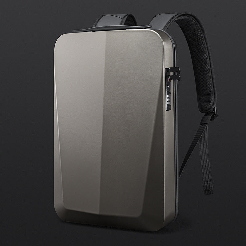Men's Plastic Hard Shell Computer Business Waterproof Backpacks