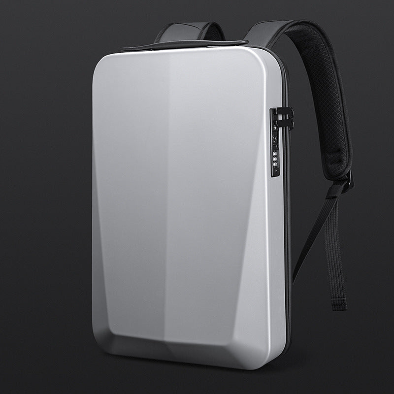 Men's Plastic Hard Shell Computer Business Waterproof Backpacks