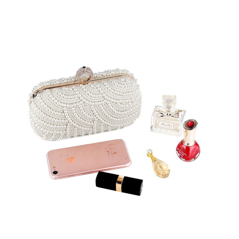 Pearl Embroidery Dinner Banquet Clutch Dress Evening Bags