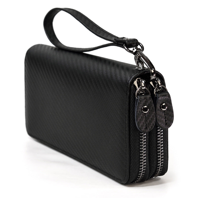 Men's Horse Leather Zipper Long Genuine Premium Men's Handbags