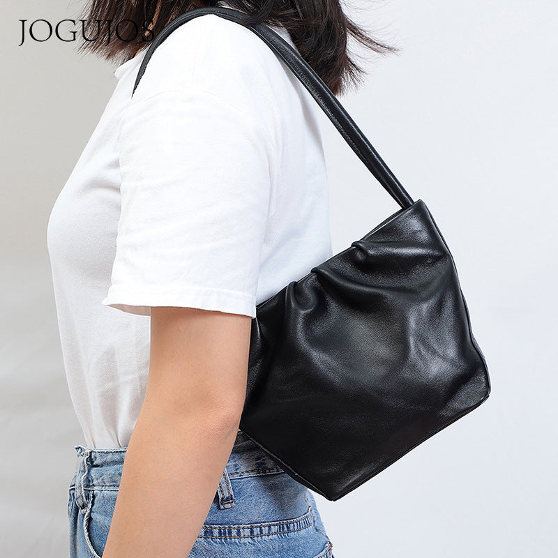 Women's Classy Sheepskin Design Fashion Underarm Shoulder Bags