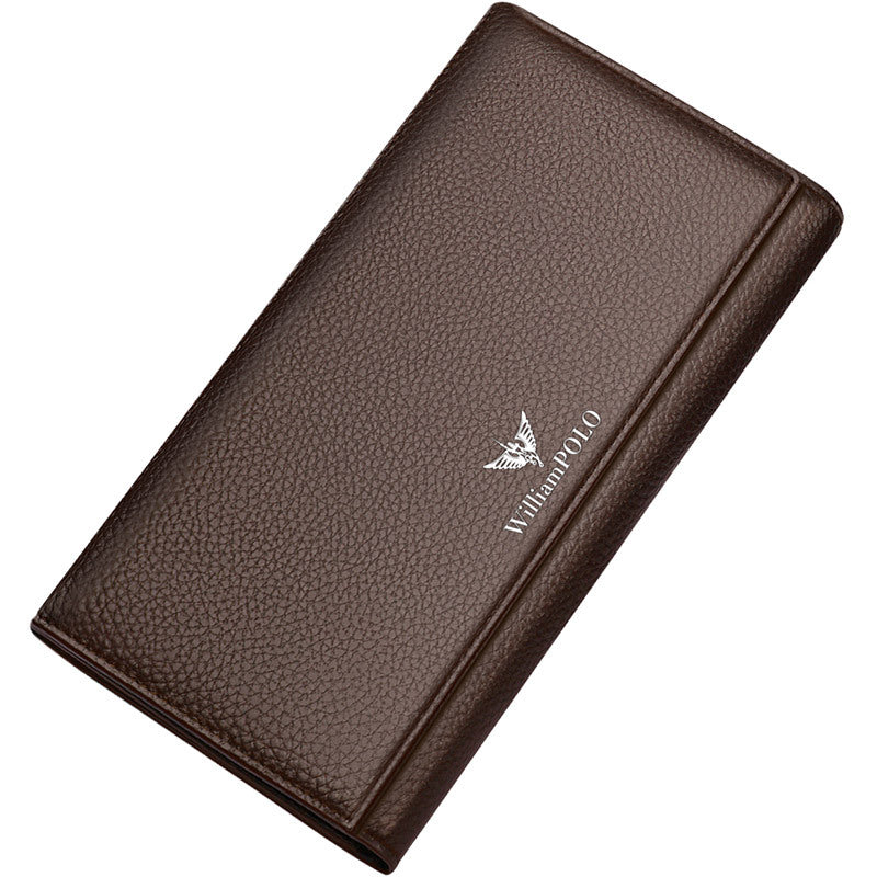Men's Paul Leather Long Type Business Simplicity Large Men's Wallets