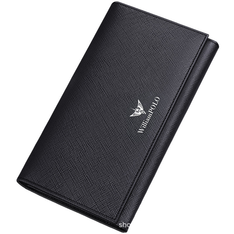 Men's Paul Leather Long Type Business Simplicity Large Men's Wallets