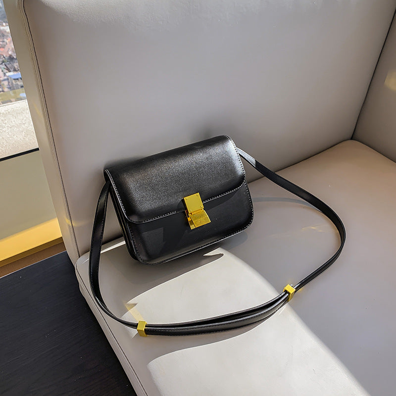 Women's Fashion Retro Genuine Leather One Stewardess Shoulder Bags