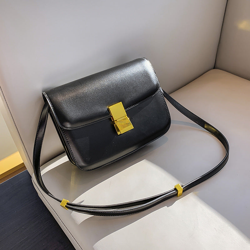 Women's Fashion Retro Genuine Leather One Stewardess Shoulder Bags