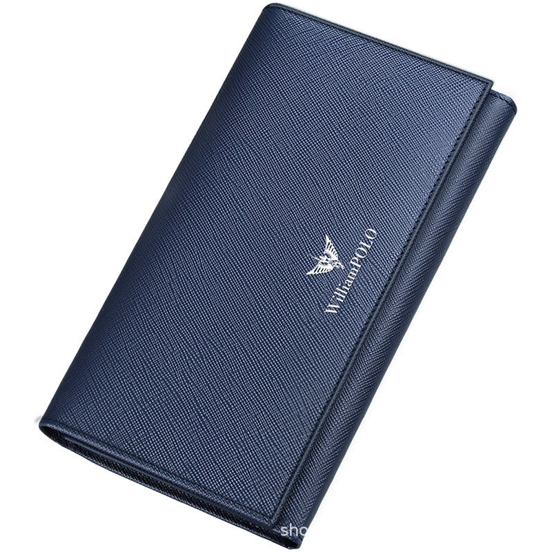 Men's Paul Leather Long Type Business Simplicity Large Men's Wallets