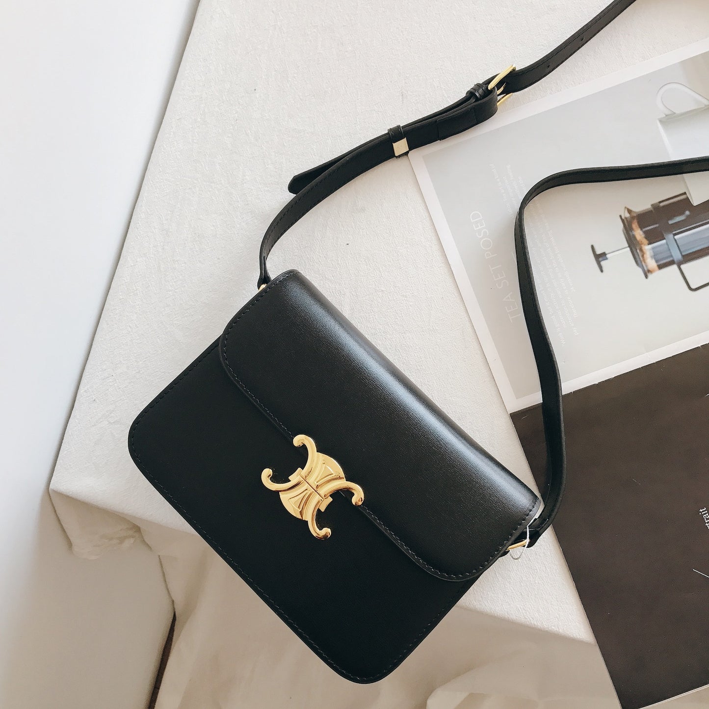 Women's Arc Genuine Leather Korean Mini Crocodile Crossbody Bags