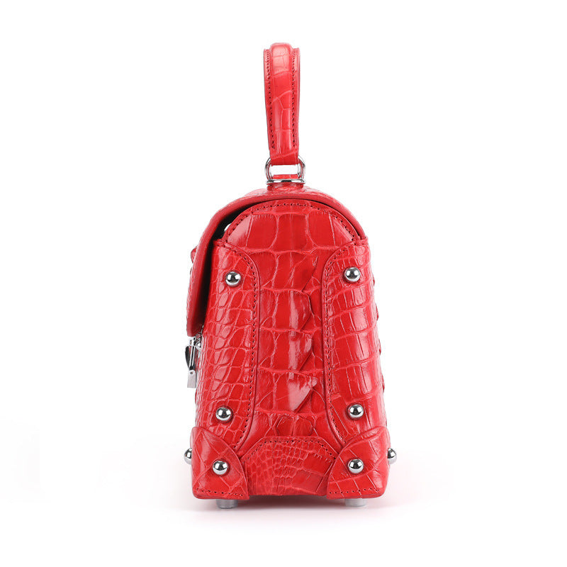 Women's Crocodile Leather Business Commute Genuine Light Handbags