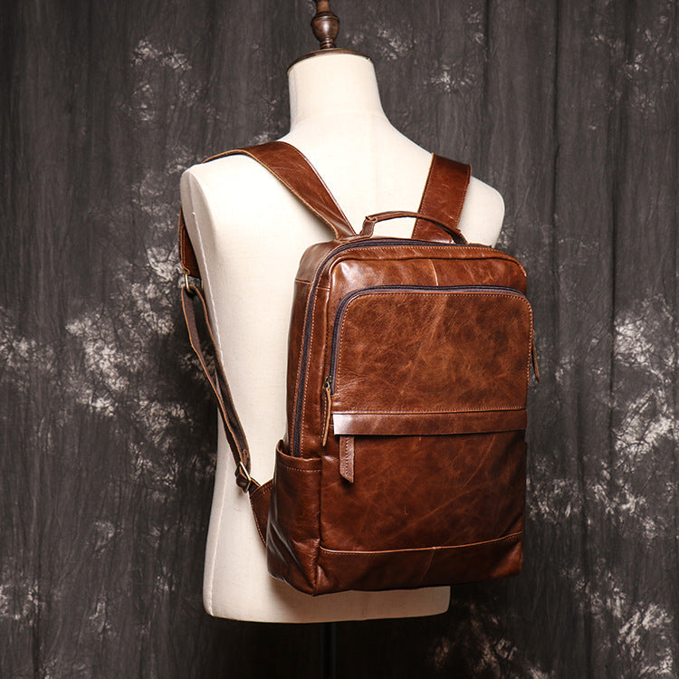 Women's & Men's & Cowhide Mountain Climbing Large Capacity Bags