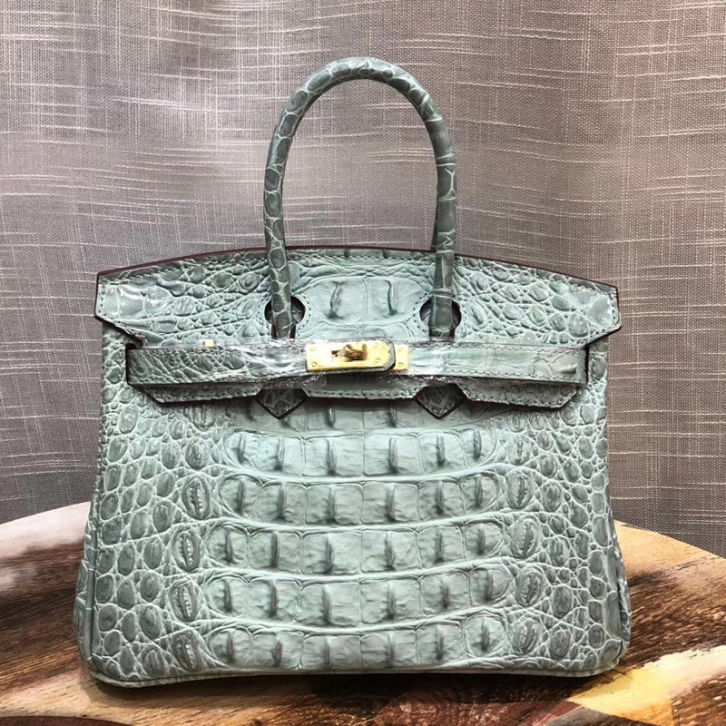 Women's Unique Fashion Genuine Leather Platinum Handbags