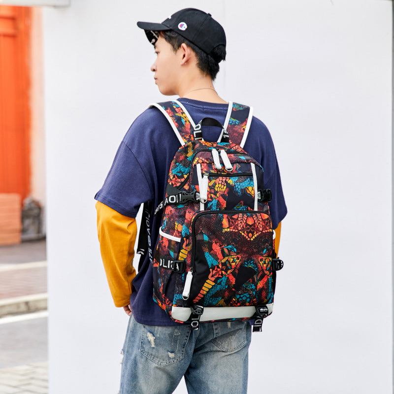 Men's Large Capacity Waterproof Street Fashion Thermal Backpacks