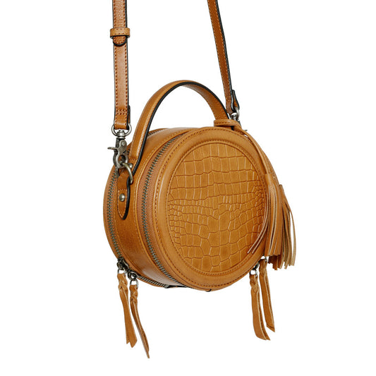 Women's Vegetable Tanned Leather Ethnic Style Fashion Shoulder Bags
