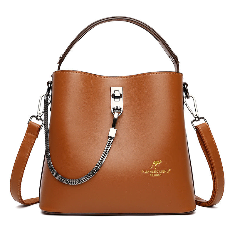 Women's New Large Capacity Fashion Leather Bags