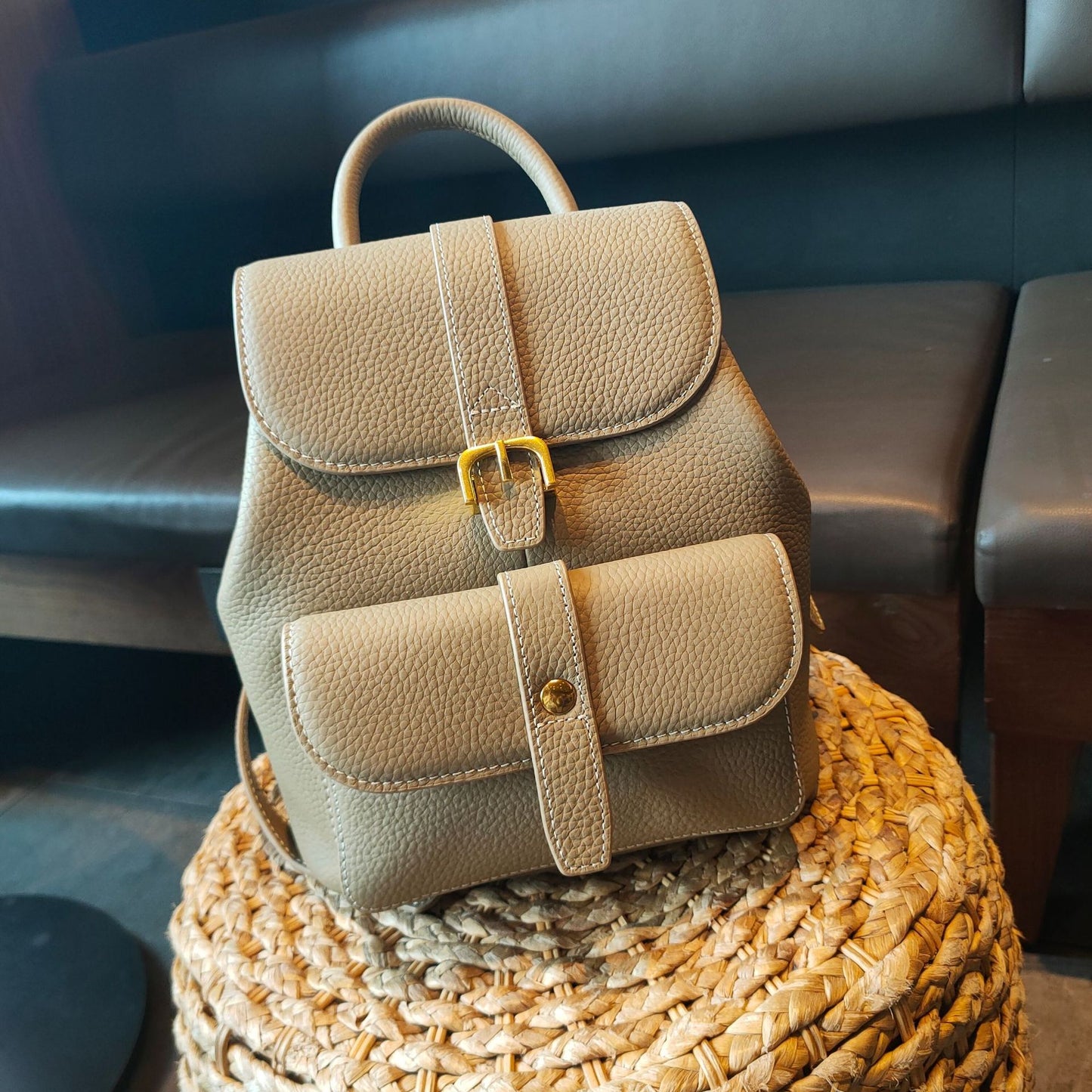 Women's Leather Trendy Soft First Layer Cowhide Backpacks